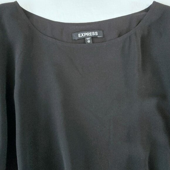 Express Women's Mini Dress Size XS Black Gold Sequins Cocktail Party Evening - Picture 8 of 14